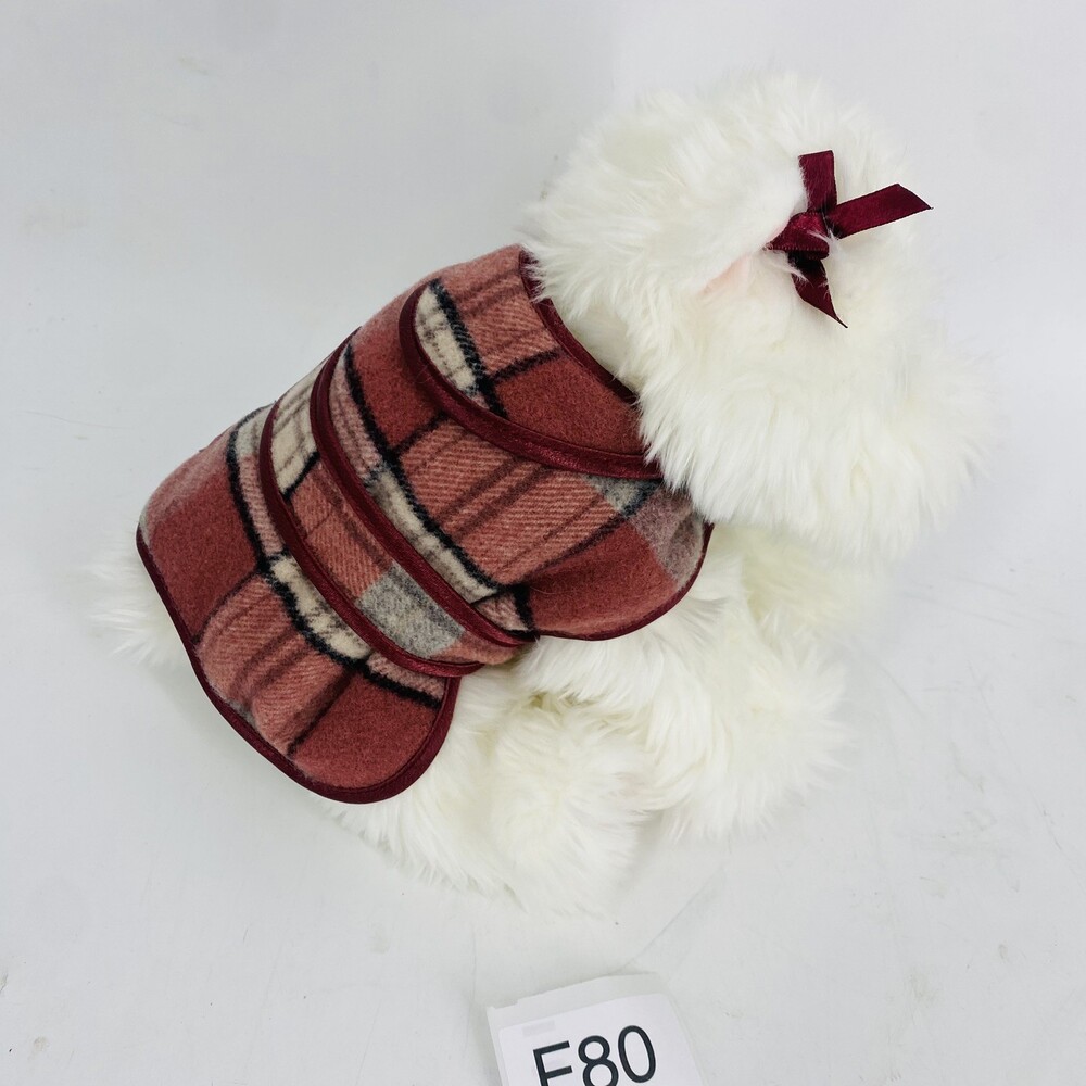 2001 Gund For Victoria’s Secret Stuffed Westie Dog in Plaid Sweater Lola NWTs - Picture 4 of 11